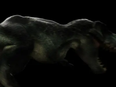 V- REX RIGGED 3D model