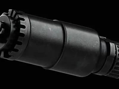 BT RBS 762 compact SF Suppressor Low-poly 3D model