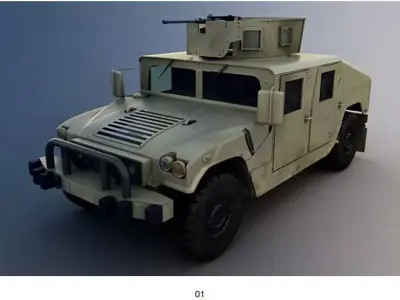 Low-Medium Poly Military Collection Low-poly 3D model