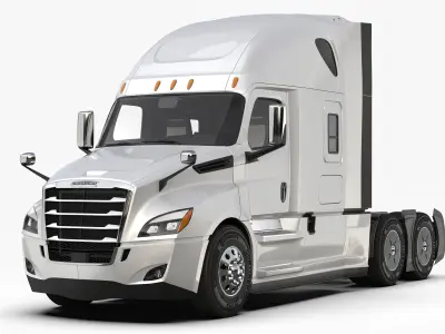 Freightliner Cascadia 2017 - Present HQ Interior 3D model