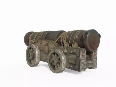 Ancient weapons and artillery 3D model