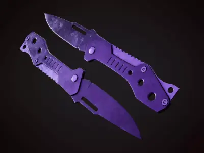 Knife 4 H Low-poly 3D model