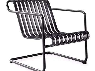 Hay Palissade Cantilever Lounge Chair Low 3D model