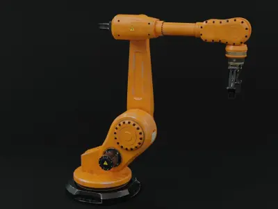 Industrial robot arm dirty 3D model