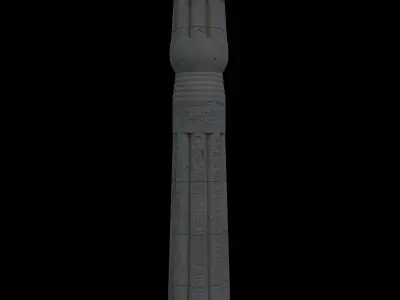 Ancient Egyptian Column 3D model