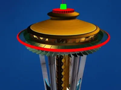 Seattle space needle 3D model