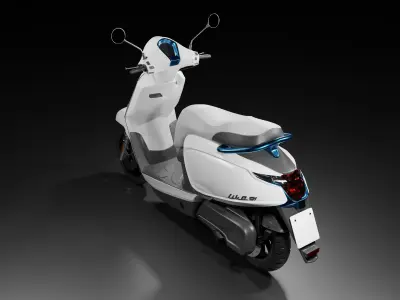 Electrical Motorcycle 3D model