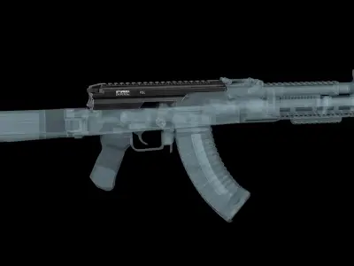 Fab Defence PDC dust cover for AK 74 AKM Low-poly 3D model