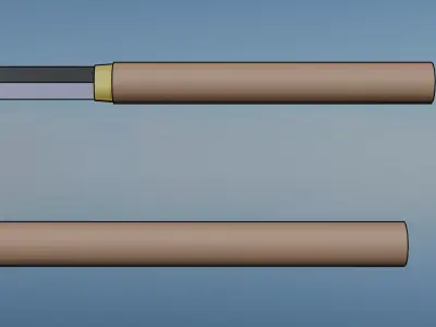 One Piece Katana Yakuza Kasen Low-poly 3D model