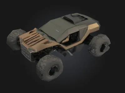 Desert Rover  Rugged Explorer for Harsh Terrains 3D model