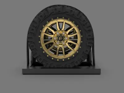 Fuel Rebel Alloy Wheel 3D model