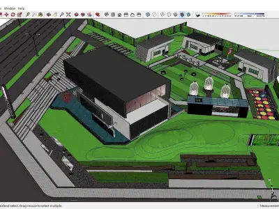 Sketchup Recreational Tourism building A1 3D model