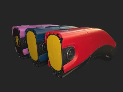 Pbr Taser -Subdivision Model 3D model