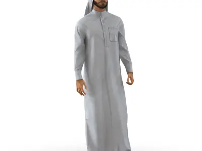 Arab Man Rigged 3D model