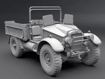 Morris CS8 scale model  3D print model