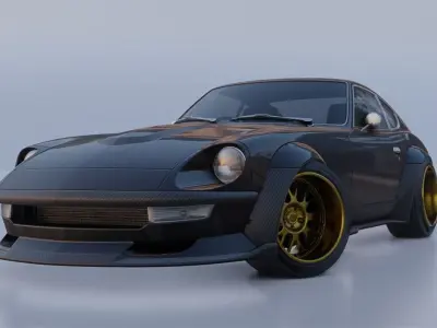 CAR - Datsun 280Z  Low-poly 3D model