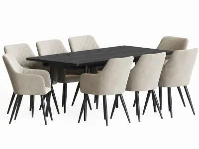 Dining Set 88 3D model