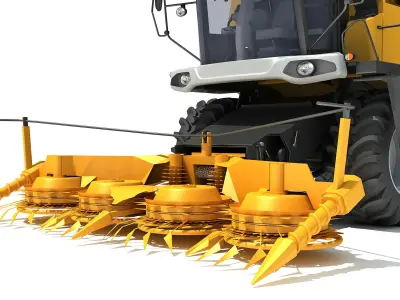 Combine Harvester 3D model 16