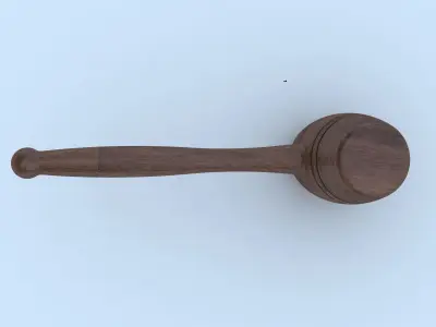 Wood mallet 3D model