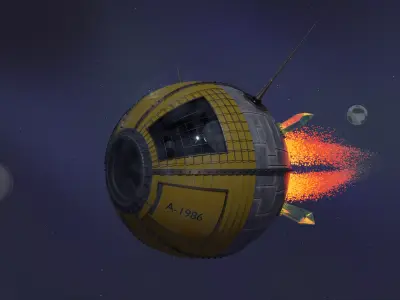 Spaceship - The A-1986 3D model