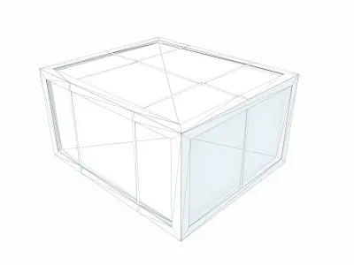 Old Wooden Cargo Crate 8 PBR Low-poly 3D model