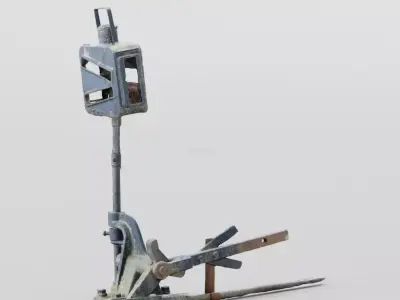 Railroad Switch Free 3D model