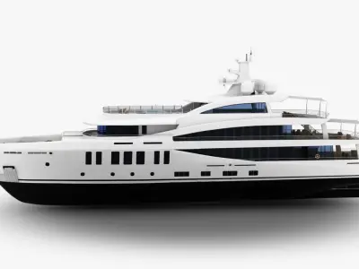 Amels 200 Yacht 3D model