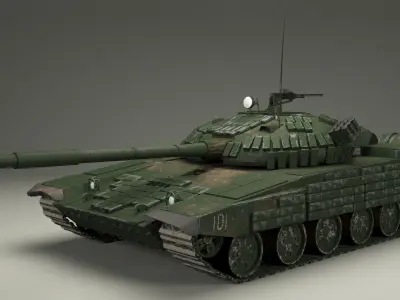 T-72 Russian  Tank 3D model