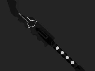 Futuristice SciFi Knife Asset Free low-poly 3D model