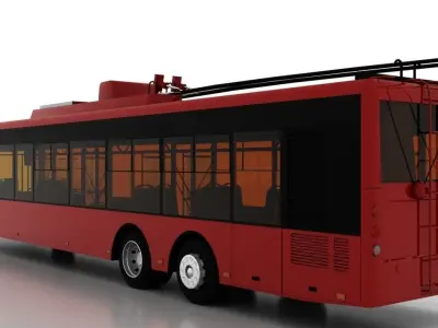 Trolleybus Bogdan T80110 3D model