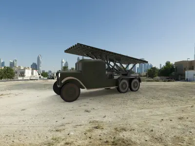 military launcher truck 3D model
