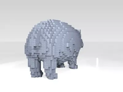 Hippo Voxel 3D model