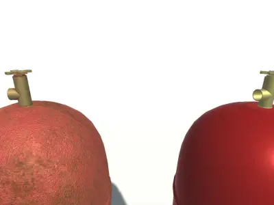 Gas bottle 3D model