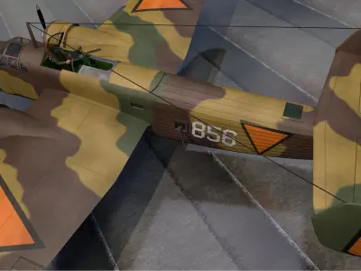 Fokker TV 3D model