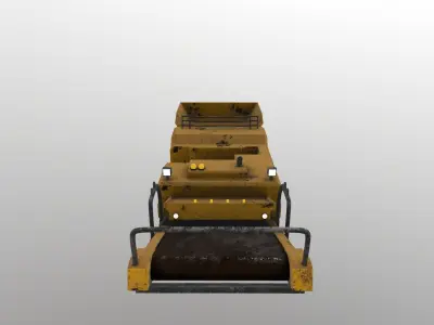 Cyberpunk Work Machines 03 Low-poly 3D model