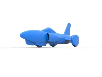 Spirit of America jet car 1964 Scale 1 to 50 3D print model