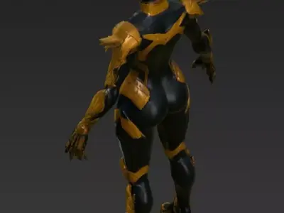 female falcon blaze 3D model