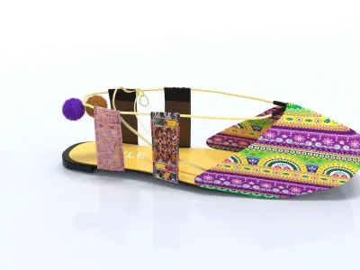 ladies loafer shoes stylo 3D model