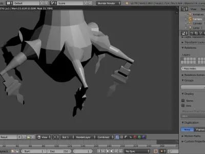 Sentry robot - Rawly Low-poly 3D model