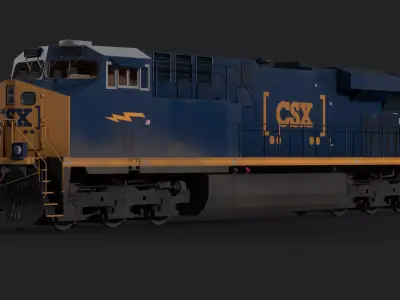 ES44AC Free low-poly 3D model