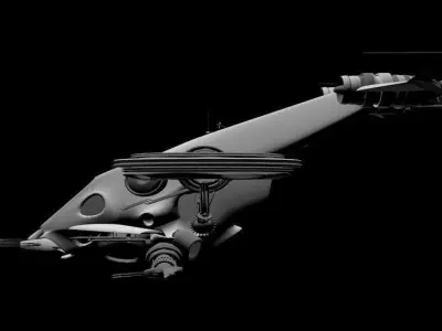 Helicopter 3D model purchase