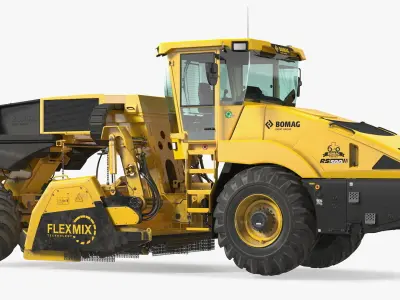 Bomag RS500 Recycler Stabilizer Rigged 3D model