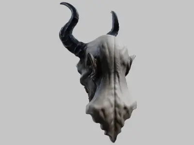 Demon Bust - 3D Model CGTrader Low-poly 3D model