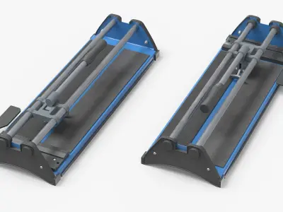 Manual Tile Cutter Blue 3D model