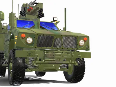 oshkosh matv mrap Low-poly 3D model