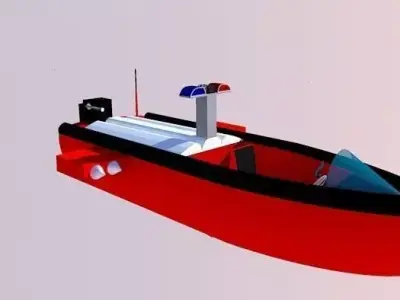 patrol boat 3D model purchase