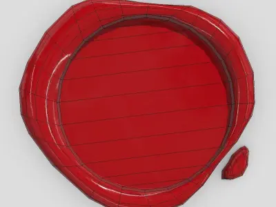 Wax Seal 3 Low-poly 3D model