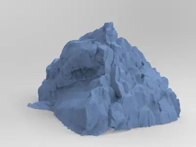 Dark Horror Cliffs 2 3D model