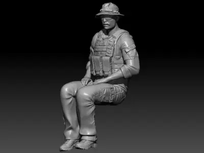 NATO CREW GUNNER 3D print model