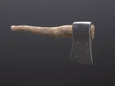 Hatchet axe Low-poly 3D model buy